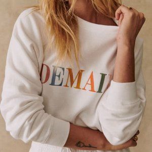 Sezane Demain Sweatshirt Solidarity Creation Size Small